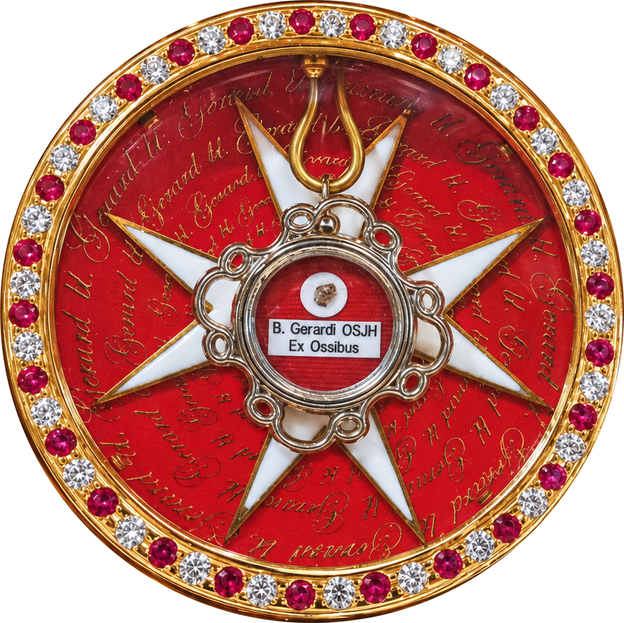 Detail of the relic of Blessed Gérard in Slovenia